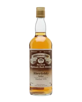 Aberfeldy 1970 16 år gammal Brown Label Gordon & Macphail