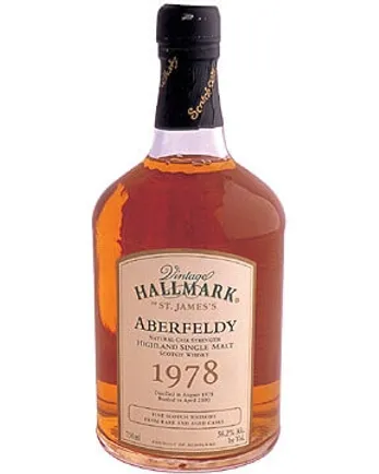 Aberfeldy 1978 22 år gammal Vintage Hallmark