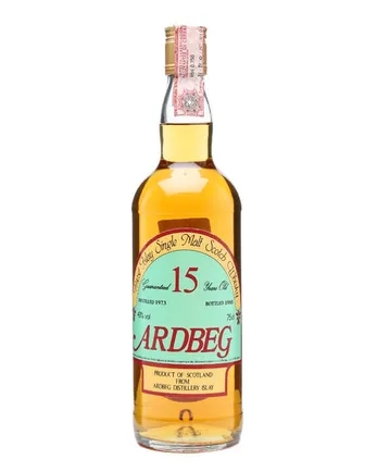 Ardbeg 1973 15 år gammal Clear Glass Screwcap Sestante