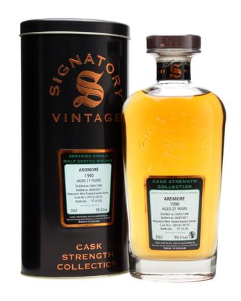 Ardmore 1990 21 år gammal Cask #30122 30125 Signatory Cask Strength Collection