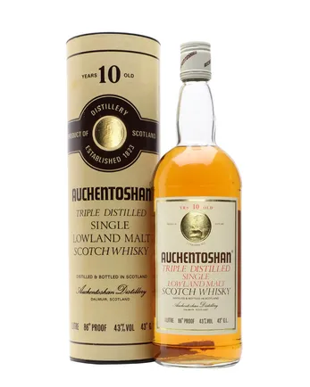 Auchentoshan 10 år gammal Travel Retail Bottled 1980s