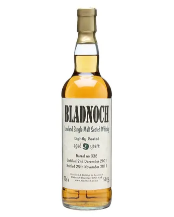 Bladnoch 2001 9 år gammal Lightly Peated Cask #338