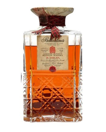 Ballantine's 30 år gammal Crystal Decanter Bottled 1960s