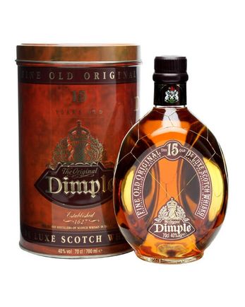 Dimple 15 år gammal (flat fronted bottle)