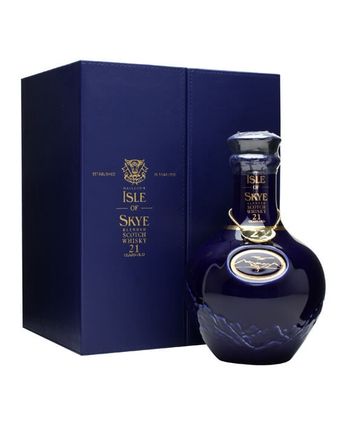 Isle of Skye 21 år gammal Blue Wade Ceramic Decanter