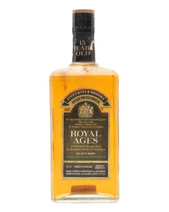 J & B Royal Ages 15 år gammal Bottled 1980s Flat Bottle