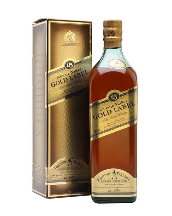 Johnnie Walker 15 år gammal Gold Label Bottled 1980s