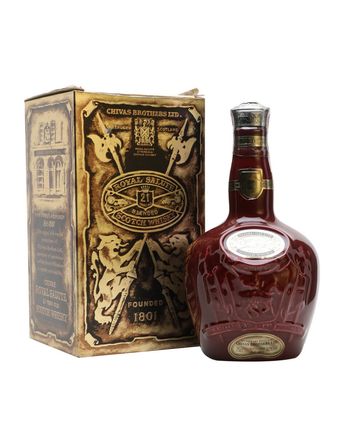 Royal Salute 21 år gammal Red Spode Decanter Bottled 1970's