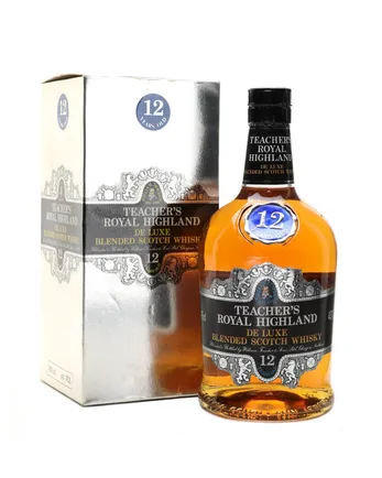 Teacher's Royal Highland 12 år gammal Bottled 1980s