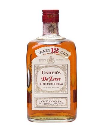 Usher's De Luxe 12 år gammal Bottled 1980s