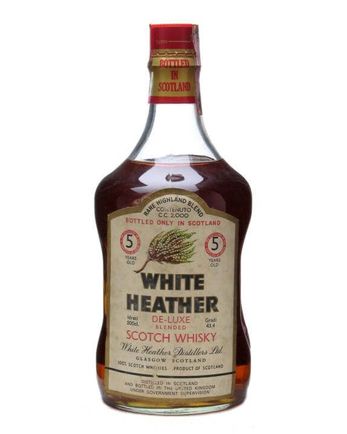 White Heather 5 år gammal Bottled 1980s Half Gallon