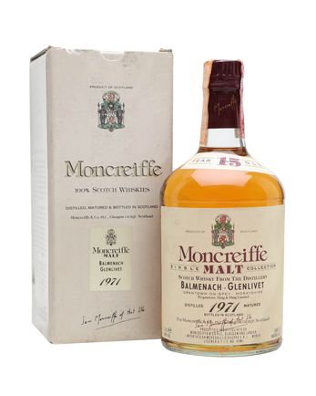 Balmenach Glenlivet 1971 15 år gammal Moncrieffe Independent Bottling