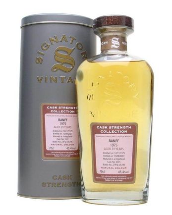 Banff 1975 31 år gammal Signatory Cask Strength Collection