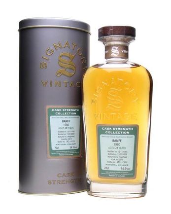 Banff 1980 28 år gammal Signatory Cask Strength Collection