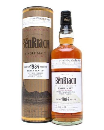Benriach 1984 22 år gammal Richly Peated