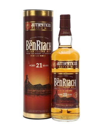 Benriach 21 år gammal Authenticus Peated Malt