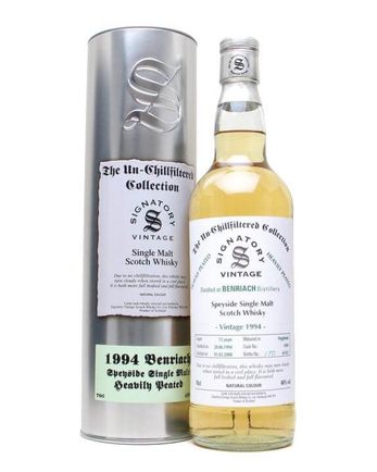 Benriach 1994 13 år gammal Heavily Peated Signatory Un-Chillfiltered Collection