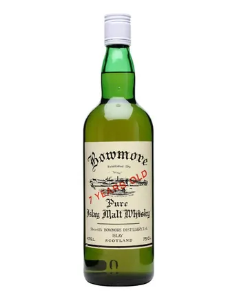 Bowmore 7 år gammal Bottled 1970s