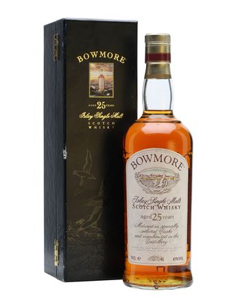 Bowmore 25 år gammal Old Presentation