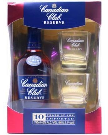 Canadian Club Reserve Gift Pack 10 år gammal