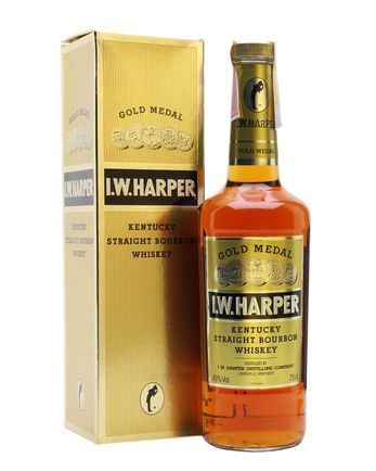 I W Harper Gold Label Bottled 1980s
