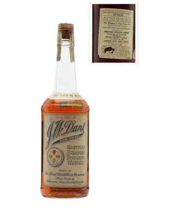 J W Dant 7 år gammal Bottled 1960s