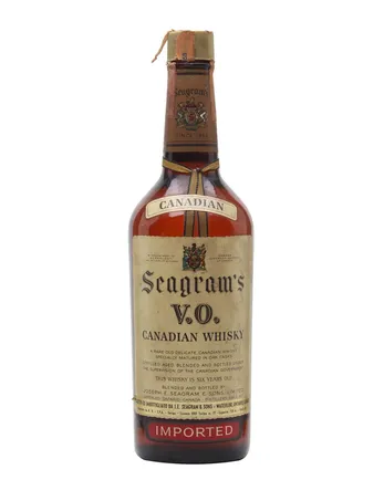 Seagram's VO 6 år gammal Bottled 1960s