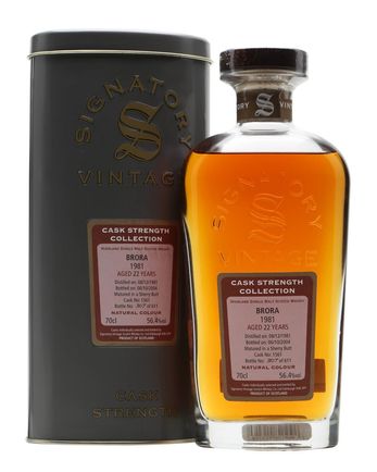 Brora 1981 22 år gammal Sherry Butt Signatory