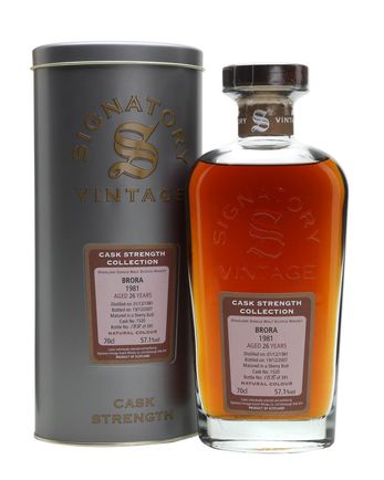 Brora 1981 26 år gammal Sherry Cask Signatory Cask Strength Collection