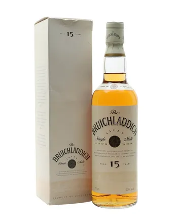 Bruichladdich 15 år gammal Cream Label Bottled 1990s