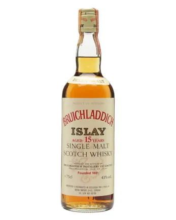 Bruichladdich 15 år gammal Cask Strength Bottled 1980s