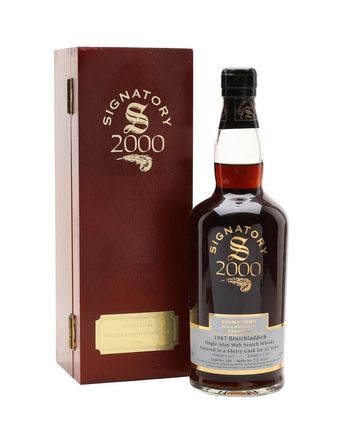 Bruichladdich 1967 32 år gammal Sherry Cask Signatory Wooden Box