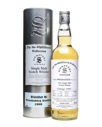 Bruichladdich 1989 19 år gammal Signatory Un-Chillfiltered Collection