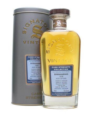 Bunnahabhain 1978 29 år gammal Signatory Cask Strength Collection