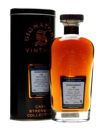 Bunnahabhain 1988 24 år gammal Sherry Cask Signatory Cask Strength Collection