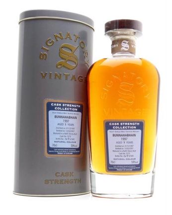 Bunnahabhain 1997 9 år gammal Sherry Butt Signatory Cask Strength Collection