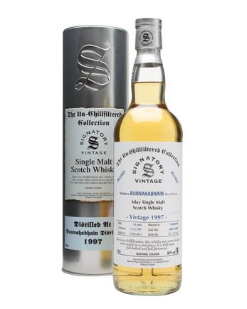 Bunnahabhain 1997 14 år gammal Peated Cask #5682 3 4 Signatory Un-Chillfiltered Collection