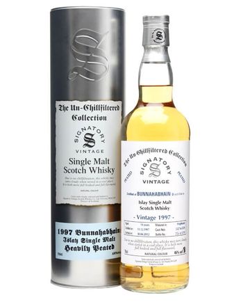 Bunnahabhain 1997 14 år gammal Cask #5527-5529 Signatory Un-Chillfiltered Collection