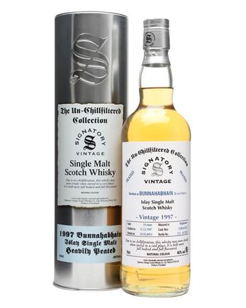 Bunnahabhain 1997 14 år gammal Peated Cask #5520-2 Signatory Un-Chillfiltered Collection