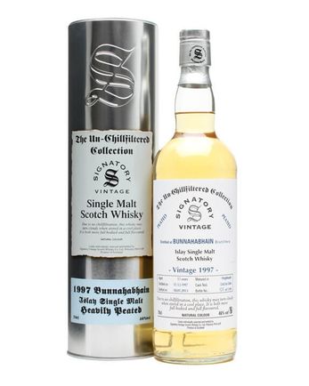 Bunnahabhain 1997 15 år gammal Cask #5562-4 Peated Signatory Un-Chillfiltered Collection