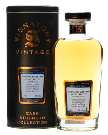 Bunnahabhain 1997 15 år gammal Signatory Cask Strength Collection