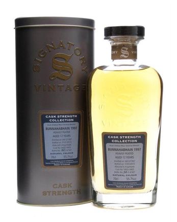 Bunnahabhain 1997 12 år gammal Heavily Peated Signatory