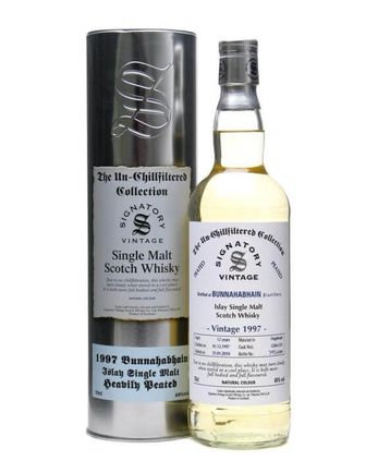 Bunnahabhain 1997 12 år gammal Unchilfiltered Peated Signatory Un-Chillfiltered Collection