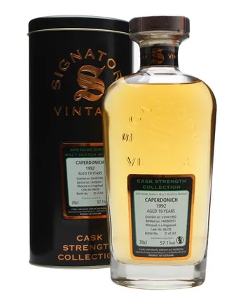 Caperdonich 1992 19 år gammal Cask #46239 Signatory Cask Strength Collection