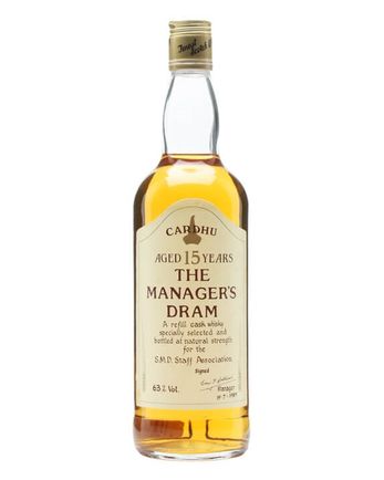 Cardhu 15 år gammal Manager's Dram Bottled 1980s