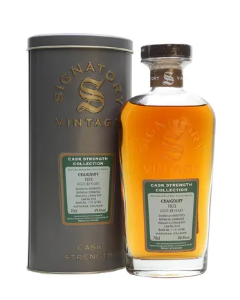 Craigduff 1973 32 år gammal Sherry Butt Signatory Cask Strength Collection