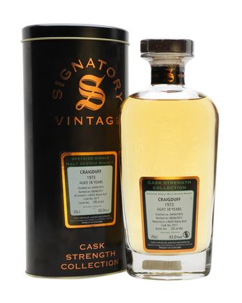 Craigduff 1973 38 år gammal Sherry Cask #2517 Signatory Cask Strength Collection