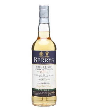 Cragganmore 2000 11 år gammal Cask #3673 Berry Bros & Rudd