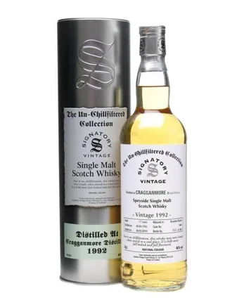 Cragganmore 1992 17 år gammal Un Chillfiltered Signatory Un-Chillfiltered Collection