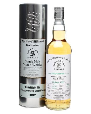Cragganmore 1997 14 år gammal Cask #1126 1127 Signatory Un-Chillfiltered Collection